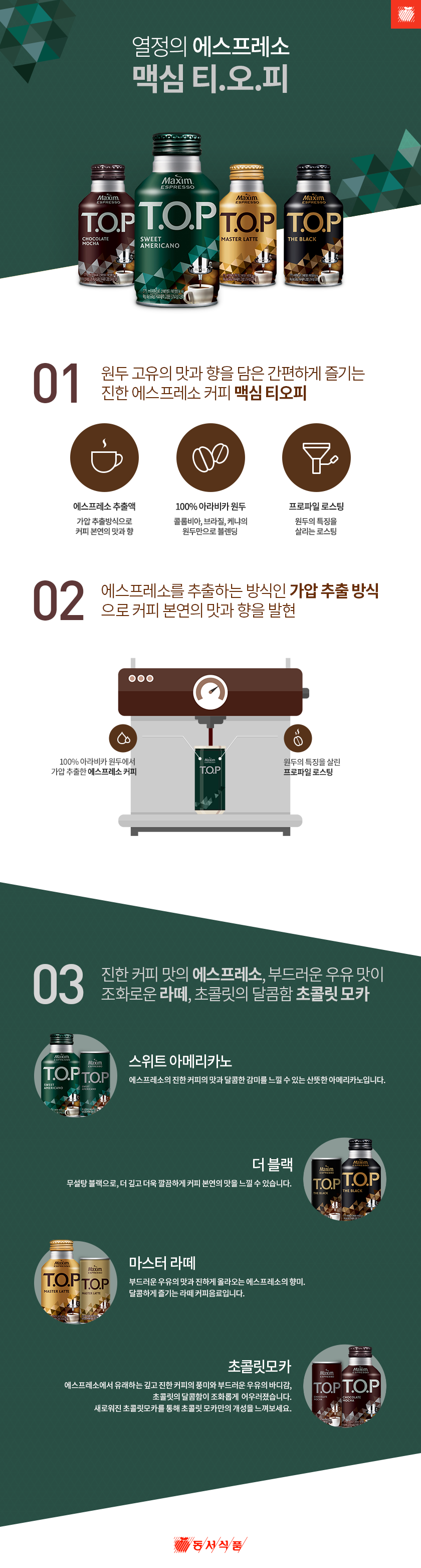 韓國食品-[東西] TOP咖啡[拿鐵] 275ml