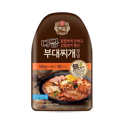 韓國食品-[CJ] Beksul Dadam Spicy Sausage Stew Stock 140g