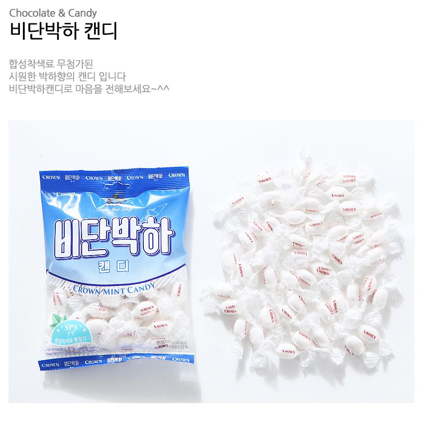 韓國食品-[Crown] Mint Candy 140g