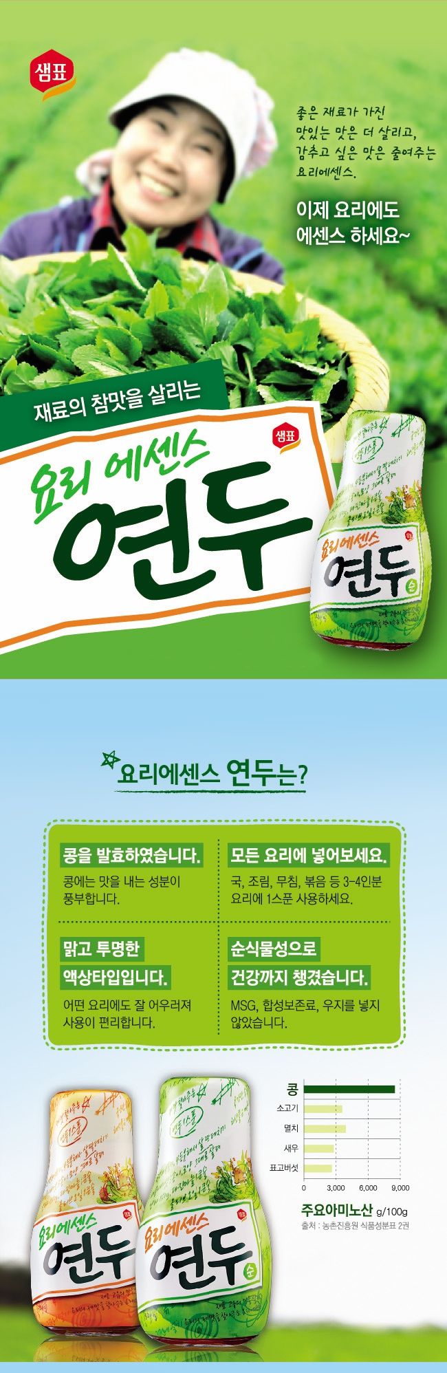 韓國食品-[샘표] 요리에센스연두 320g